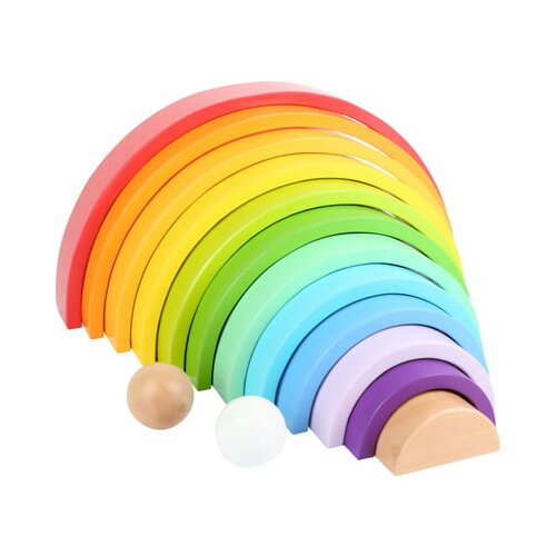 Legler Small Foot Lesena sestavljanka Rainbow XL Cene