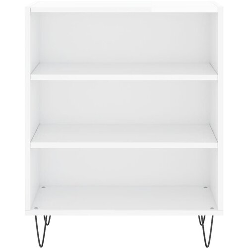  Komoda sjajna bijela 57 x 35 x 70 cm od konstruiranog drva Slike
