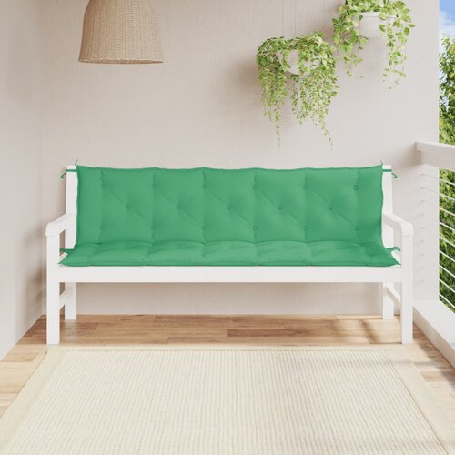 vidaXL Blazina za vrtno klop 2 kosa zelena 180x50x7cm oxford tkanina Cene