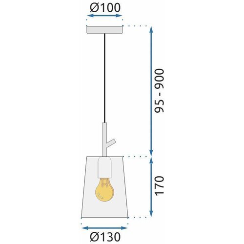 Toolight Lampa APP1036-1CP Slike