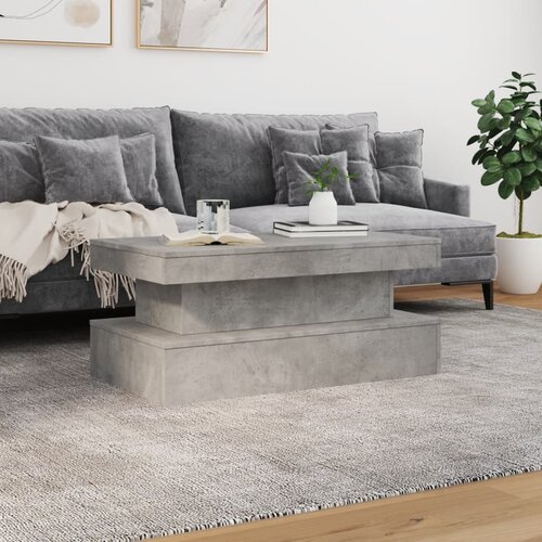  Stolić za kavu s LED svjetlima siva boja betona 90 x 50 x 40 cm Slike
