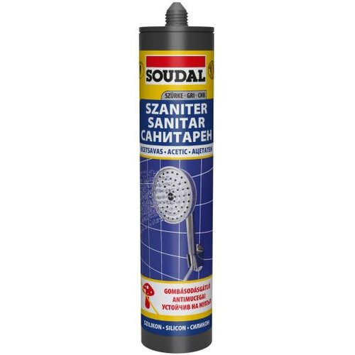 SOUDAL SANITARNI SILIKON 280ml Siva Cene