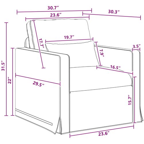  Set sofe 2 pcs Tamno siva 158 x 78 x 80 cm tkanina Slike