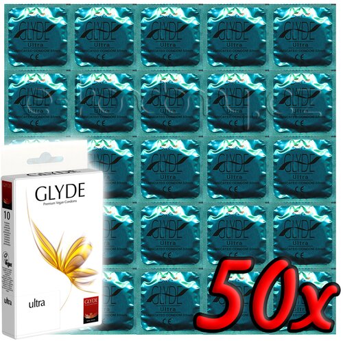 GLYDE Ultra - Premium Vegan Condoms 50 pack Cene