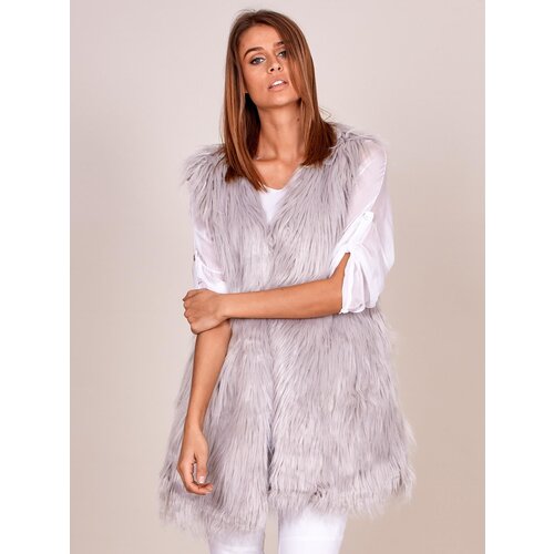 Wool Fashion Italia Vest-AT-KZ-173501A-1.12P-light gray Cene