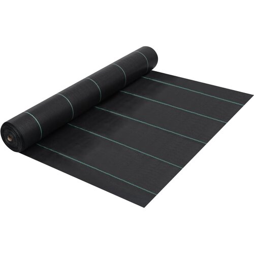 vidaXL Tkanina proti plevelu in koreninam mat črna 2x5 m PP, (21831913) Cene