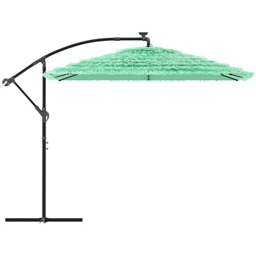  Vrtni suncobran s drvenim stupom zeleni 269x269x235 cm Slike