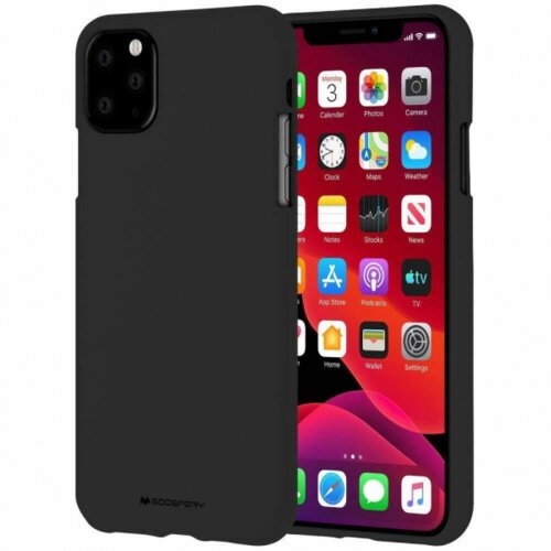 Goospery soft feeling silikonski ovitek za iPhone 11 / iPhone Xr - črn Cene