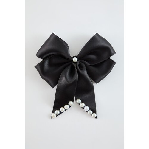 Trendyol black Girl Pearl Detailed Ribbon School Buckle Slike