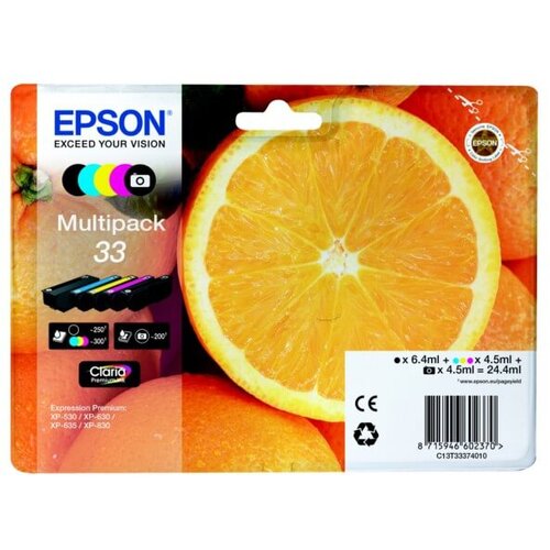 Komplet kartuš Epson 33 (C13T33374010) (BK/PBK/C/M/Y) - original Cene