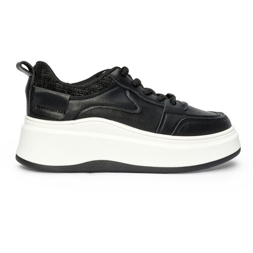 Shelvt Women's black sneakers with a thick sole Cijene