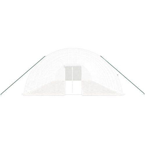  Plastenik s čeličnim okvirom bijeli 96 m&amp;sup2; 16 x 6 x 2,85 m Slike