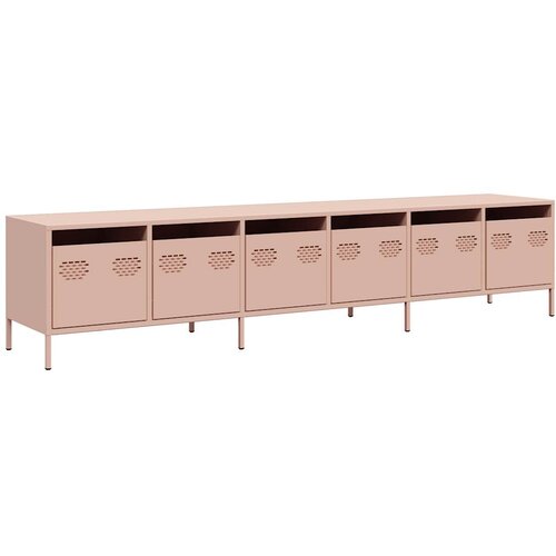 Maison Chic TV omarica - TV enota - Televizijska omarica roza 202x39x43,5 cm hladno valjano jeklo, (21699473) Slike