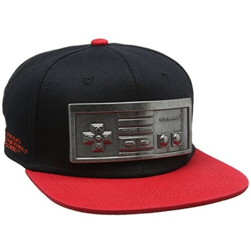 BIOWORLD Meroncourt Bio-SB097564NTN Nintendo originalni NES regulator reliefni kovinski ploščo Snapback Black/Red Baseball Cap, ena velikost, (21324292) Cene