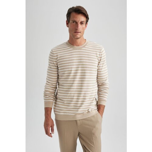 Defacto Standard Fit Striped Crew Neck Sweater Slike