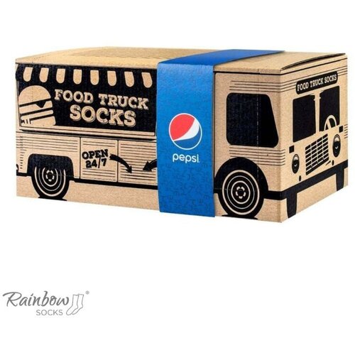 ZOOKSY/RAINBOW SOCKS Pepsi x Rainbow Socks Food Truck Socks Set 3 Pairs Cene