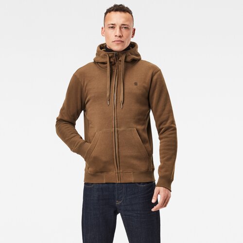 G-star Sweatshirt - Premium core hdd zip sw l\s brown Cene