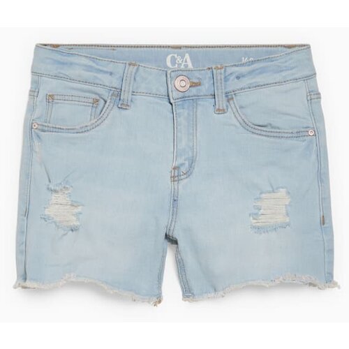 CA teksas šorc za devojčice, svetloplavi Cene