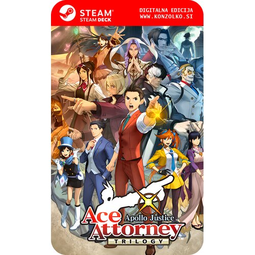 Apollo Justice Ace Attorney Trilogy - Steam koda brez &scaron;katlice (WINDOWS PC | STEAM DECK) Cene