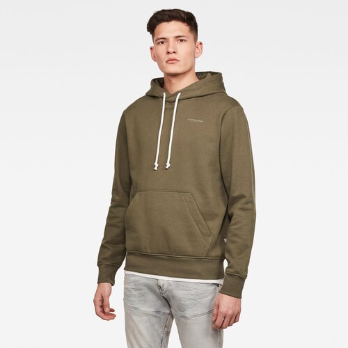 G-star Sweatshirt - Originals backpanel gr hdd r sw l\s olive-brown Slike