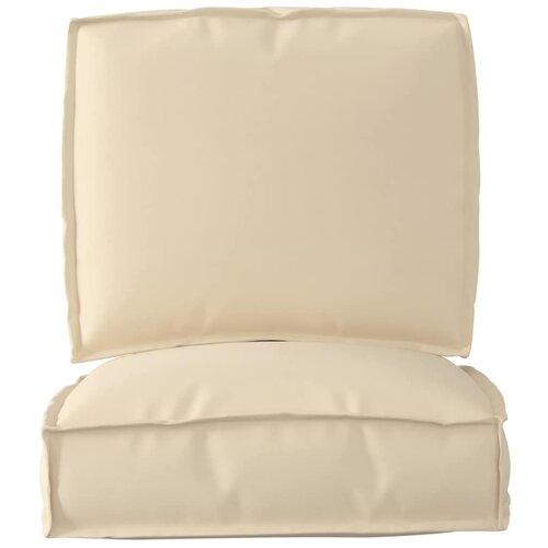  Set jastučića za palete 2 pcs Bež Oxford tkanina Slike