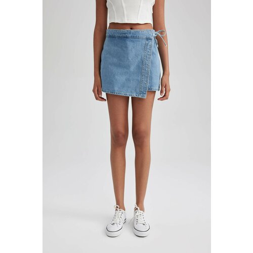 Defacto Short Skirt Normal Waist Cut End Short Cene