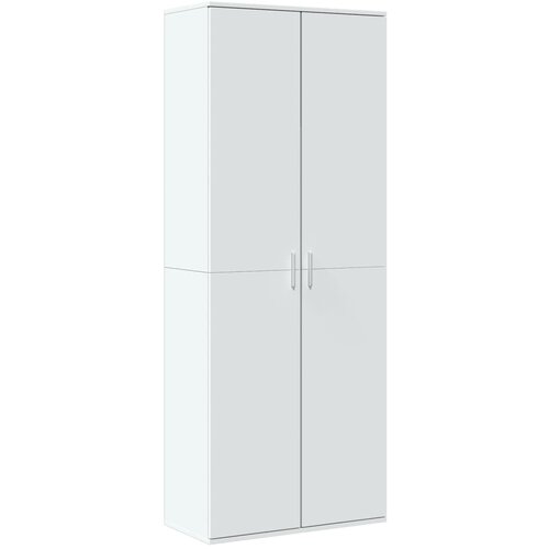 VidaXL Visoka omara bela 70x35x180 cm inženirski les, (21412986) Slike
