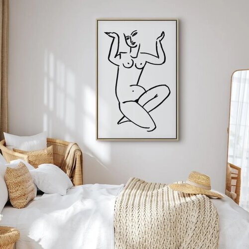  Slika - Uncertain Encouragement (1 Part) Vertical 60x90 U prirodnom drvenom okviru Slike