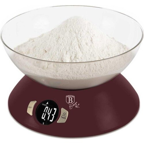 Berlinger Haus Kuhinjska tehtnica Berlinger-Haus Leonardo prozorno bordo, 5 kg, (5000119208) Cene
