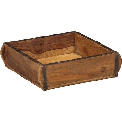  Pladanj Smeđa 29 x 31 x 10 cm Čvrsto drvo iz reciklaže Slike