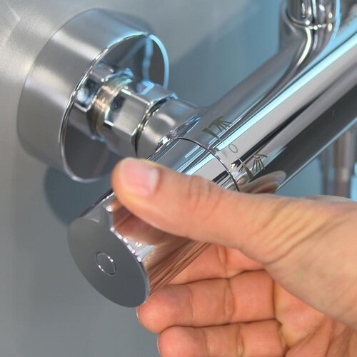 Hansgrohe 27268000 crometta s 240 1jet ecosmart stenska termostatska armatura s tu&amp;scaron; setom Slike