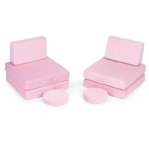 ECO TOYS DIY modularna fotelja sa 8 jastuka - pink Slike