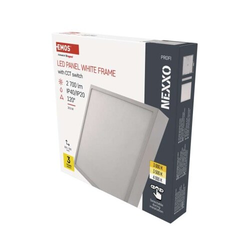  LED svetilo nadometno NEXXO, kvadratno, belo, 28,5W, nastavljiva CCT Cene
