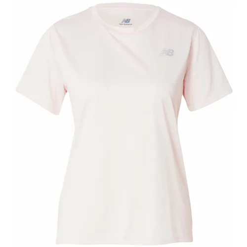 New Balance Tehnička sportska majica 'Essentials' siva / pastelno narančasta