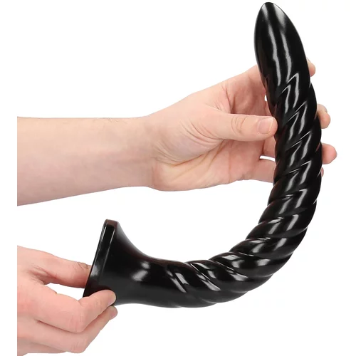 Ouch! Swirled Anal Snake Black 30cm