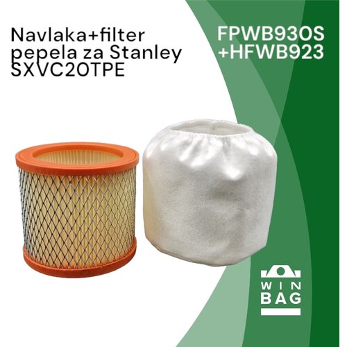  filter+zaštitna navlaka pepela za Stanly SXVC20TPE usisivače Cene