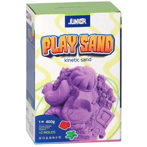 Play sand, kinetički pesak sa kalupima, ljubičasta, 400g ( 130741 ) Slike