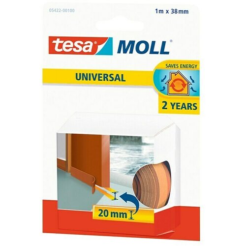 Tesa Tesnilni trak za vrata Moll Universal (1 m x 38 mm, rjav, primeren za reže do: 20 mm) Cene