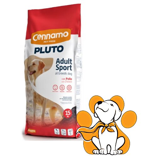 CENNAMO Pluto Dog Sport Energy 30/20 15kg, Hrana Za Pse Sa Visokom Fizičkom Aktivnošću Slike