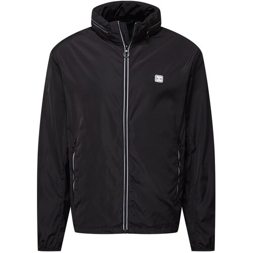 Armani Exchange Prehodna jakna črna / bela Cene