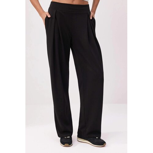 TRENDYOLMILLA ženske pantalone Twoss26Pl00139, crna-crna Cene