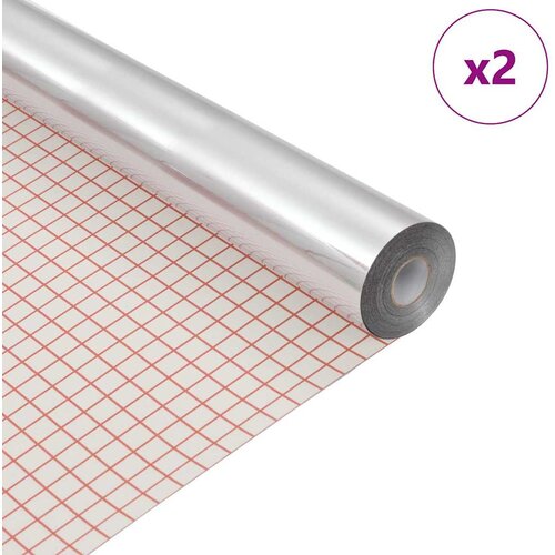  Samoljepljiva ogledala folija 90 x 150 cm 2 pcs Srebrno PET Slike