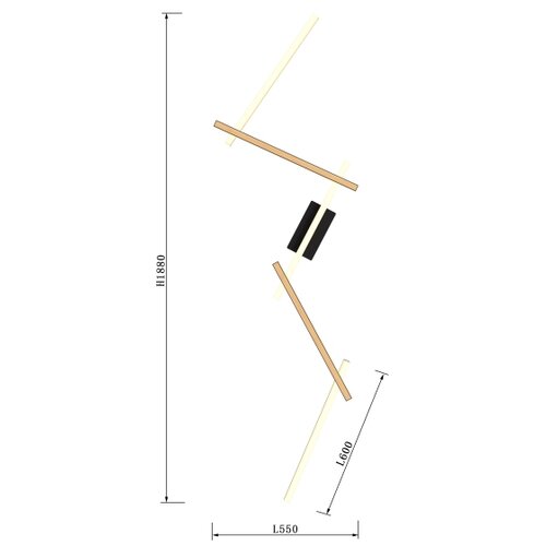 Wofi 7021-506- led prigu&amp;scaron;iva zidna lampa rimini LED/57W/230V braon/crna Slike