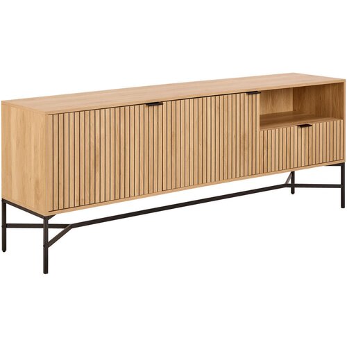 Livetastic Komoda u dekoru hrasta u prirodnoj boji 180x70x40 cm Jaipur &amp;ndash; Slike
