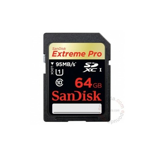 Sandisk SDXC 64GB Extreme Pro 95MB/s memorijska kartica Slike