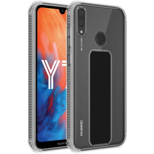 Cadorabo Ohi&scaron;je, združljiv s Huawei v črni barvi - za&scaron;čitni pokrov, narejen iz fleksibilnega silikona TPU z držalo in funkcijo stojala, (20617654) Cene