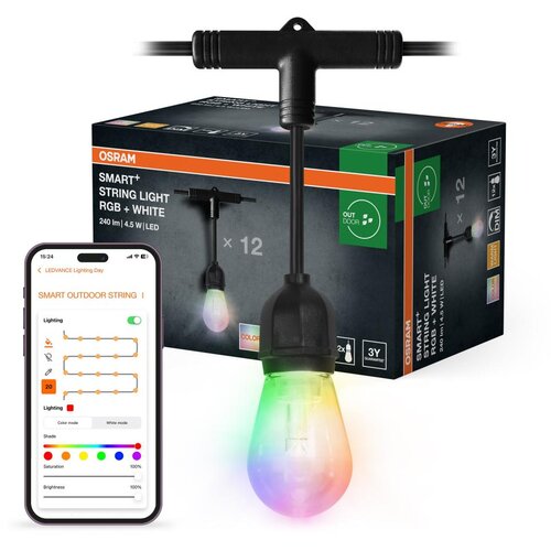 Osram LED RGB prigu&amp;scaron;iva spoljni niz SMART+ STRING 12xLED/230V 7,47m IP44 Wi-Fi Slike