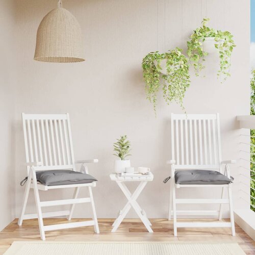  The Living Store Blazine za stole 2 kosa sive 50x50x7 cm oxford tkanina - Blazina Za Stol, (21440375) Slike