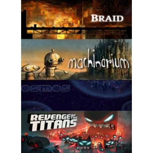  braid + machinarium + osmos + revenge of the titans (pc) steam key global Cene