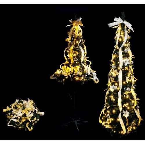 Aigostar LED spolja&amp;scaron;nje božićno drvo 100xLED/230V 1,5m IP44 bela/zla topla bela Slike